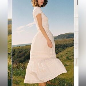 Christy Dawn Gabrielle Maxi Skirt in Pearl